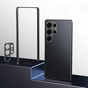 Alloy Shockproof Full Lens Protection Bumper Case For Galaxy S25 S24 S23 Ultra Plus