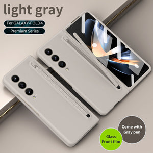 Anti - fall Protective Phone Case With Pen Tray Shell and Film For Galaxy Z Fold 7/6/5/4/3