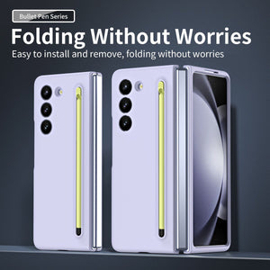 Anti - fall Protective Phone Case With Pen Tray Shell For Galaxy Z Fold 7/6/5/4/3