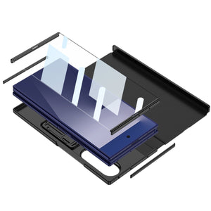 Business Leather Phone Case With With Magnetic Hinge Protection For Galaxy Z TriFold