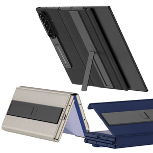 Business Leather Phone Case With With Magnetic Hinge Protection For Galaxy Z TriFold