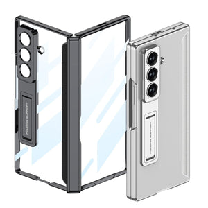 Business - style Electroplated Clear Phone Case For Galaxy Z Fold 7