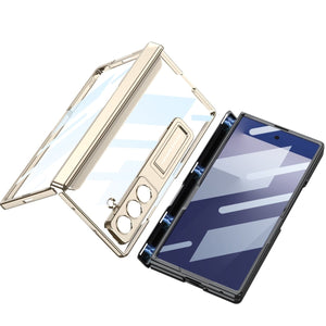 Business - style Electroplated Clear Phone Case For Galaxy Z Fold 7