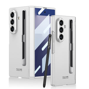 Business - style Magnetic Hinge Phone Case With Pen Slot & Stylus For Galaxy Z Fold7