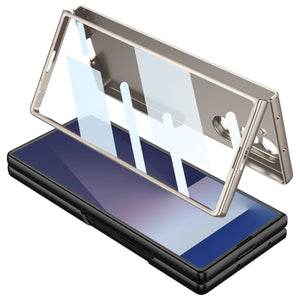 Business - style Pen Slot & Stylus Phone Case With Back Screen Protector For Galaxy Z Fold 7/6/5/4