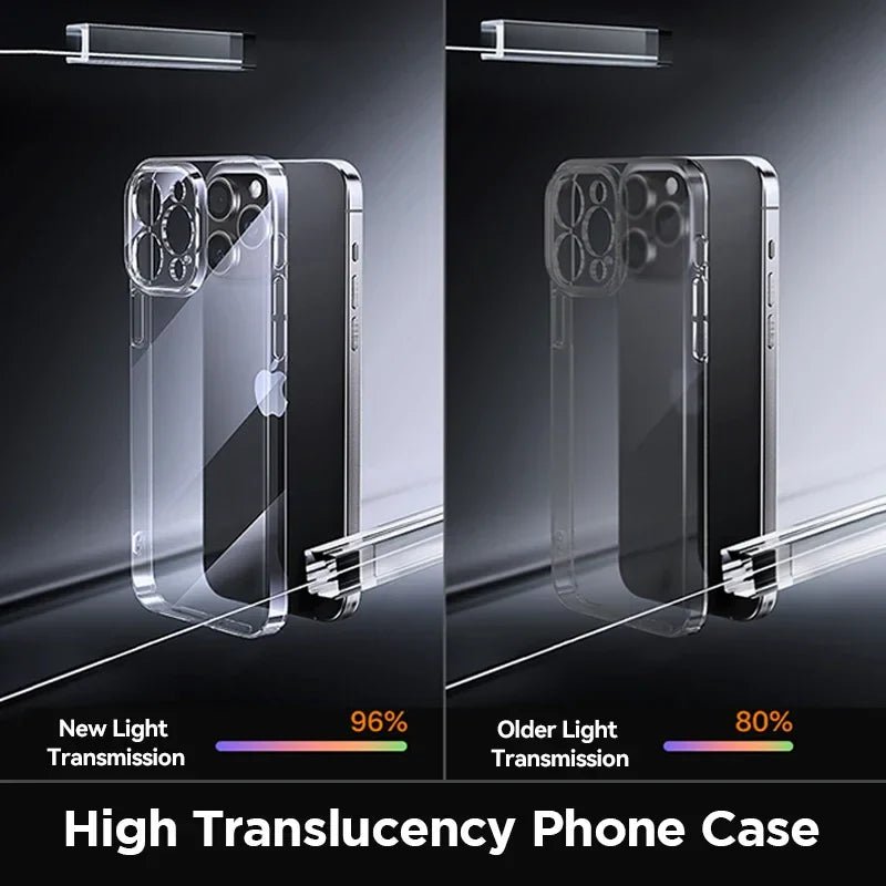 Crystal Transparent No Yellowing Lens Protection Shockproof Case For iPhone 17 16 15 Series