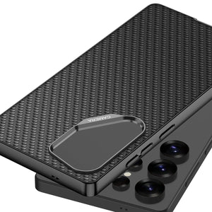 Electroplated Leather Shockproof Phone Case For Galaxy S25 S24 S23 Ultra