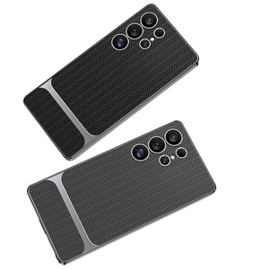 Electroplated Leather Shockproof Phone Case For Galaxy S25 S24 S23 Ultra Plus