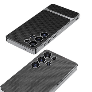 Electroplated Leather Shockproof Phone Case For Galaxy S25 S24 S23 Ultra Plus