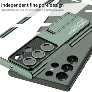 Electroplated Phone Case With Invisible Bracket For Galaxy S25 S24 S23 S22 Ultra