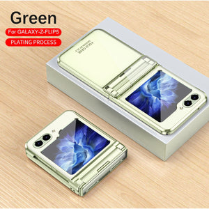 Electroplating Clear Phone Case For Galaxy Z Flip 7/6/5/4/3
