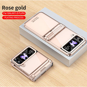 Electroplating Clear Phone Case For Galaxy Z Flip 7/6/5/4/3