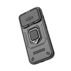 Fashion Armor Funda Slide Camera Protect Ring Holder Phone Case For iPhone17 Series