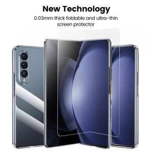 Galaxy Z Fold7 Fold6 Fold5 Fold4 Foldable Screen Protector With Auto Align Mounting Frame Kit