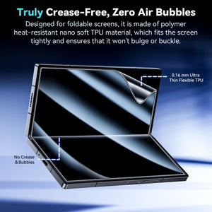 Galaxy Z Fold7 Fold6 Fold5 Foldable Screen Protector With Auto Align Mounting Frame Kit