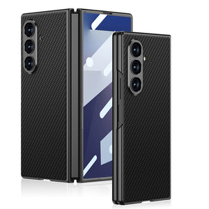 Leather Protective Phone Case With Back Screen Glass For Galaxy Z Fold7