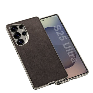Leather Shockproof Phone Case For Galaxy S25 S24 S23 Ultra