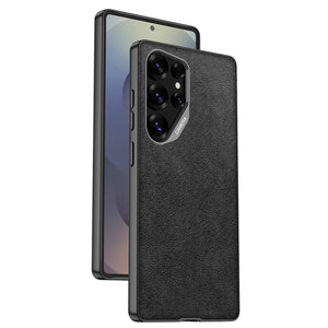 Leather Shockproof Phone Case For Galaxy S25 S24 S23 Ultra