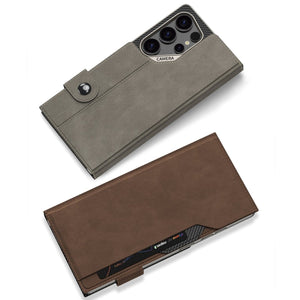 Leather Shockproof Phone Case For Galaxy S25 Ultra