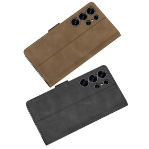 Leather Shockproof Phone Cover For Galaxy S25 Ultra