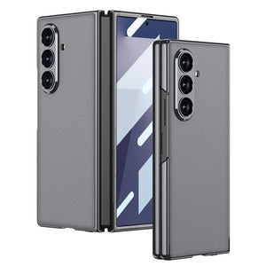 Luxurious Leather Cover For Galaxy Z Fold7 Fold6 Fold5 Fold4