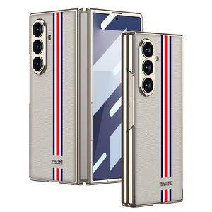 Luxurious Leather Cover For Galaxy Z Fold7 Fold6 Fold5 Fold4