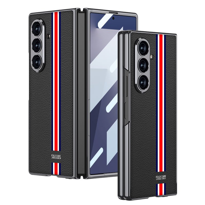 Luxurious Leather Cover For Galaxy Z Fold7 Fold6 Fold5 Fold4