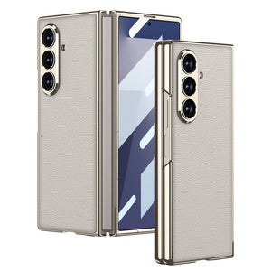 Luxurious Leather Cover For Galaxy Z Fold7 Fold6 Fold5 Fold4