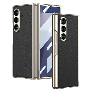 Luxurious Leather Cover For Galaxy Z Fold7 Fold6 Fold5 Fold4