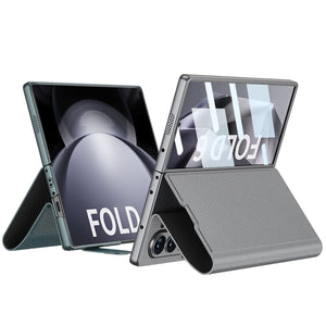Luxurious Leather Cover Shockproof Phone Case With Screen Protector For Galaxy Z Fold 6/7