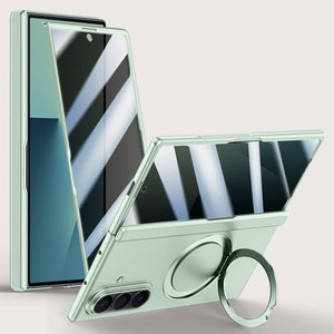 Luxurious Magnetic Ring Holder Phone Case For Galaxy Z Fold 7