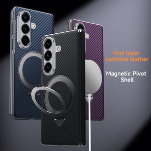 Luxurious Phone Case With Magnetic Bracket For Galaxy Z Fold 7