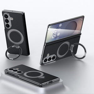 Luxurious Phone Case With Magnetic Bracket For Galaxy Z Fold 7
