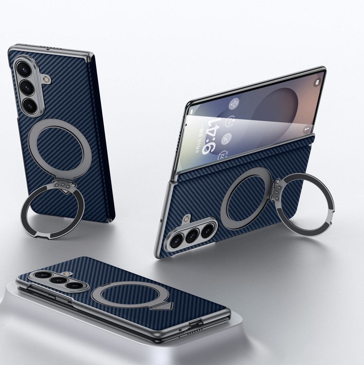 Luxurious Phone Case With Magnetic Bracket For Galaxy Z Fold 7