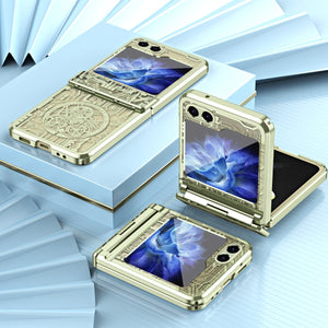 Luxury Electroplated All - inclusive Drop - proof Protective Case For Galaxy Z Flip 7/6/5/4/3