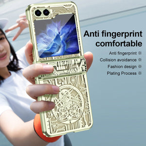 Luxury Electroplated All - inclusive Drop - proof Protective Case For Galaxy Z Flip 7/6/5/4/3