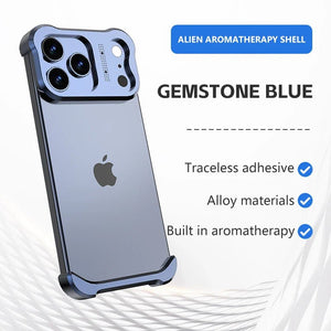 Luxury Irregular Titanium Alloy Bumper Lens Protector Shockproof Borderless Protect Case For IPhone 17 16 15 14 13 Series