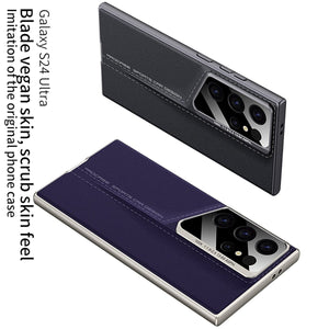 Luxury Leather All - inclusive Anti - fall Protective Phone Case For Galaxy S25 S24 S23 Ultra