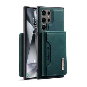 Luxury Magnetic Leather All - inclusive Protective Cover With Card Holder For Galaxy S25 S24 S23 S22 Series