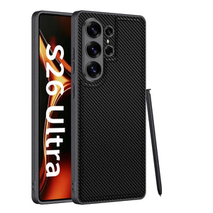 Luxury Matte Touch UltraThin PU Leather Phone Case Cover for for S26 S25 S24 Ultra