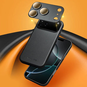 Luxury Premium Leather Magnetic Lens Full Protect Phone Case For Apple iPhone iPhone 17 Series