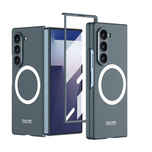 Luxury Shockproof Magnetic Phone Case With Screen Protector For Galaxy Z Fold 7/6/5/4/3