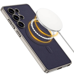 Magnetic 2 in 1 Shockproof Leather Phone Case For Galaxy S25 Ultra