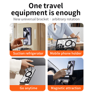 Magnetic Bracket Anti - fall Protective Phone Case For Galaxy