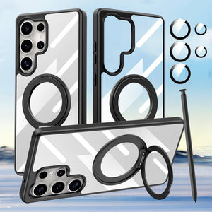 Magnetic Bracket Anti - fall Protective Phone Case For Galaxy