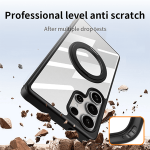 Magnetic Bracket Anti - fall Protective Phone Case For Galaxy