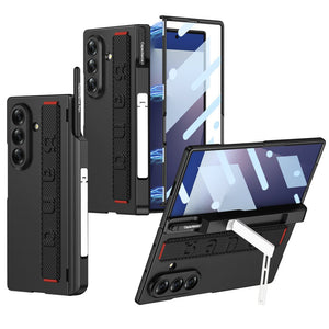 Magnetic Hinge All - included Case With Pen Box & Wristband For Galaxy Z Fold 7