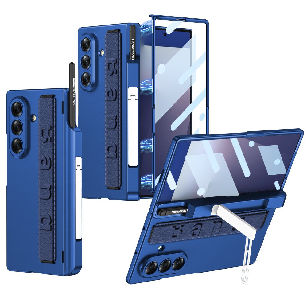 Magnetic Hinge All - included Case With Pen Box & Wristband For Galaxy Z Fold 7