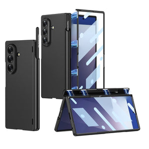 Magnetic Hinge All - included Phone Case With Pen Box For Galaxy Z Fold 7/6/5/4/3