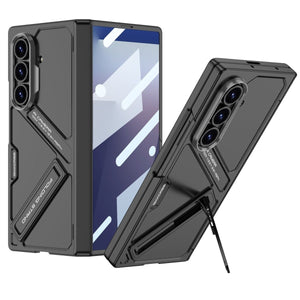 Magnetic Hinge Hidden Bracket All - included Case With Back Screen Protector For Galaxy Z Fold 6/7